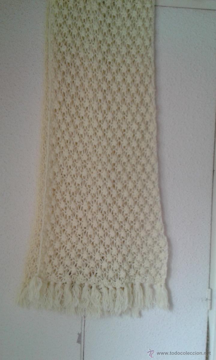 Vintage: ECHARPE DE LANA HECHO A MANO (A&Ntilde;O 68) - Foto 3
