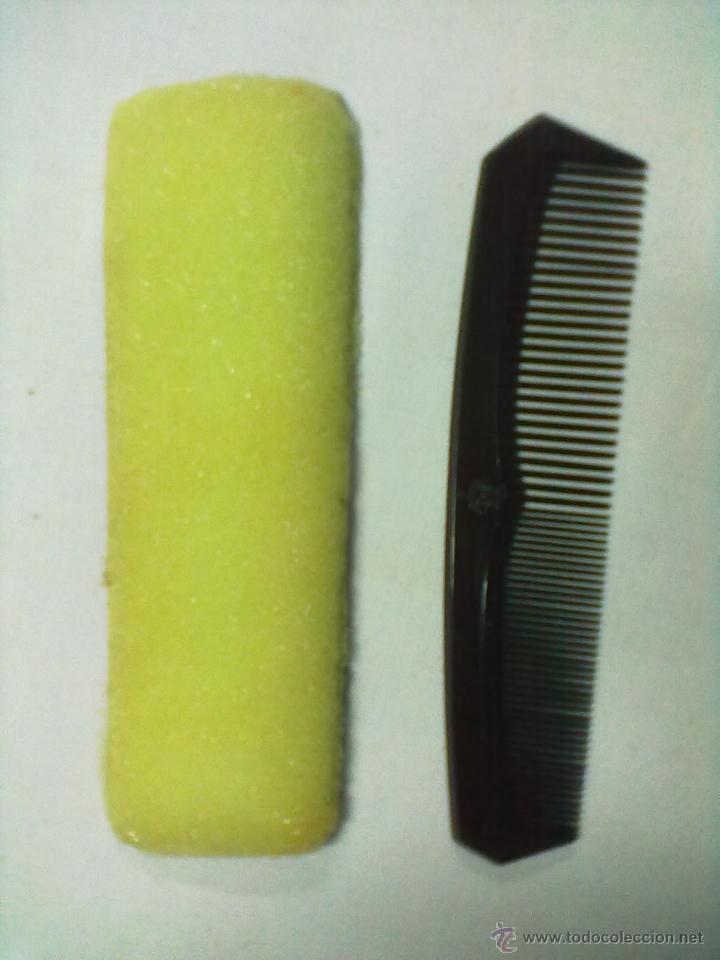 Vintage: PEINE EN SU FUNDA ROJA - Foto 2