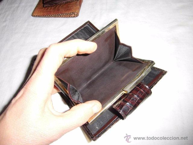 Vintage: ANTIGUA CARTERA DE PIEL - Foto 4