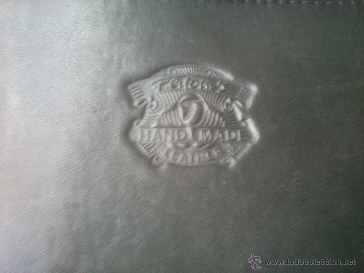 Vintage: ANTIGUO BOLSO EN CUERO HECHO A MANO - Foto 5