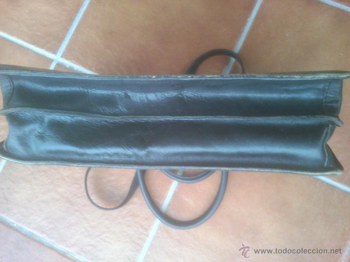 Vintage: ANTIGUO BOLSO EN CUERO HECHO A MANO - Foto 6