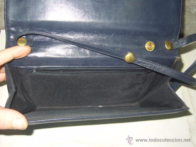 Vintage: BOLSO DE PIEL A&Ntilde;OS 70. - Foto 6