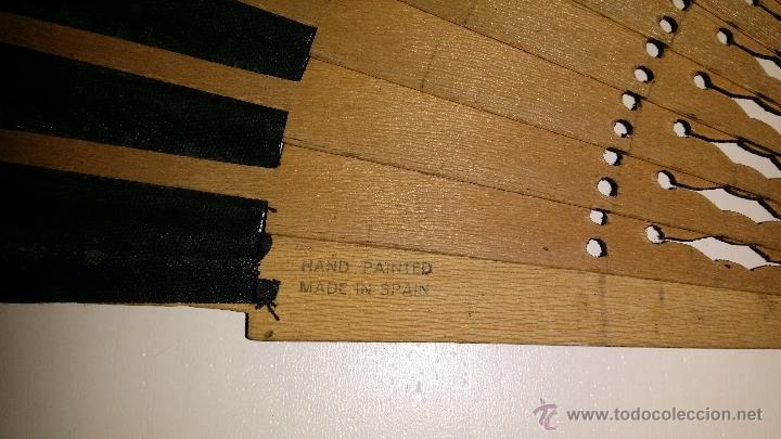 Vintage: ABANICO PINTADO A MANO. - Foto 2