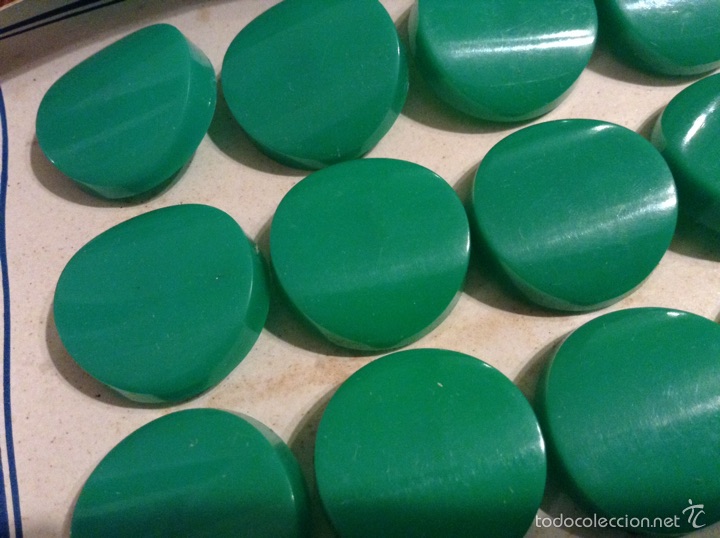 Vintage: Botones de pasta verdes a&ntilde;os 60 - Foto 3