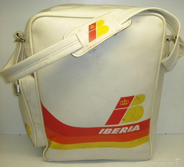Antigua bolsa bolso de viaje iberia años 70 - Vendido en Venta Directa -  55136525