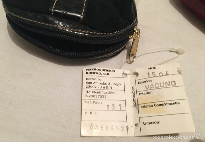 Vintage: LOTE DE 2 MONEDEROS O CARTERAS DE SE&Ntilde;ORA. SIN USAR - Foto 2