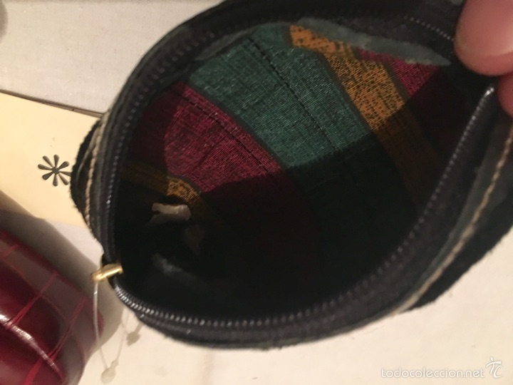 Vintage: LOTE DE 2 MONEDEROS O CARTERAS DE SE&Ntilde;ORA. SIN USAR - Foto 3