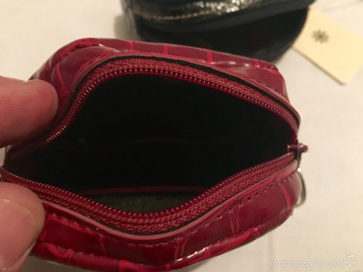 Vintage: LOTE DE 2 MONEDEROS O CARTERAS DE SE&Ntilde;ORA. SIN USAR - Foto 4