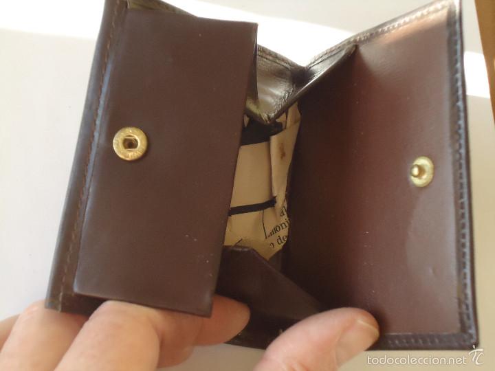 Vintage: MONEDERO LLAVERO EN PIEL. NUEVO - Foto 2
