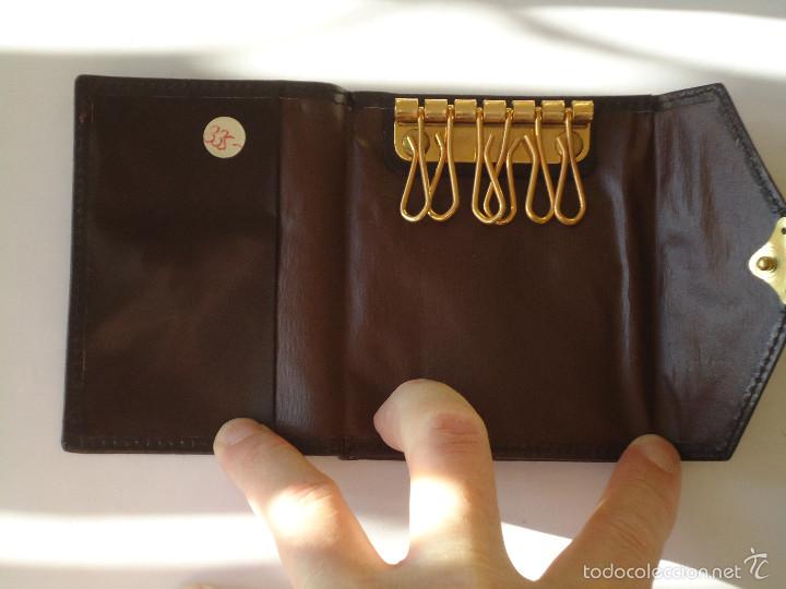 Vintage: MONEDERO LLAVERO EN PIEL. NUEVO - Foto 3