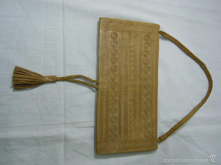 Vintage: BOLSO MARROQU&Iacute; DE PIEL - Foto 6