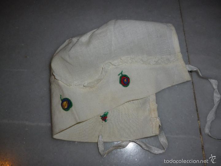 Vintage: GORRO BAUTIZO A&Ntilde;OS 60 HECHO A MANO - Foto 1