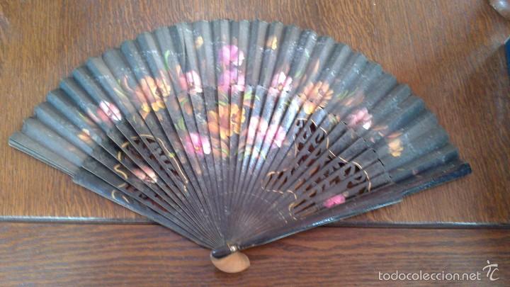 Vintage: abanico flores - Foto 1