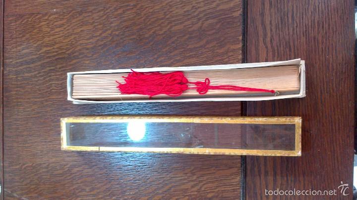 Vintage: abanico madera con caja incluida - Foto 4