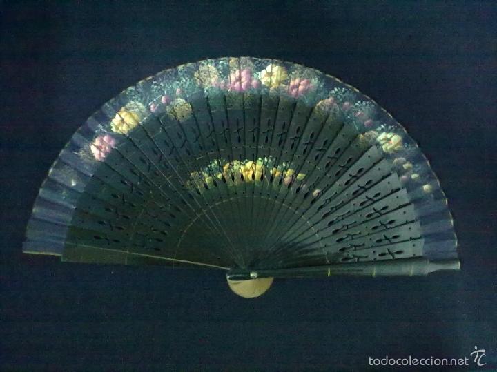 Vintage: ABANICO PINTADO A MANO - Foto 1