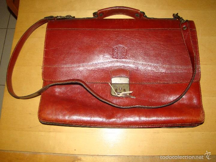 Vintage: Bolso cartera de cuero - Foto 1