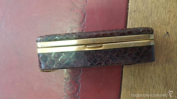 Vintage: estuche en piel de serpiente. - Foto 3