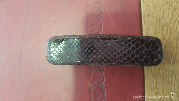 Vintage: estuche en piel de serpiente. - Foto 4
