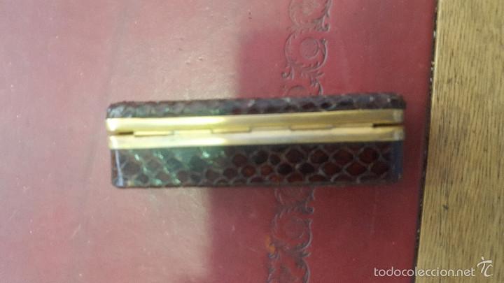 Vintage: estuche en piel de serpiente. - Foto 5