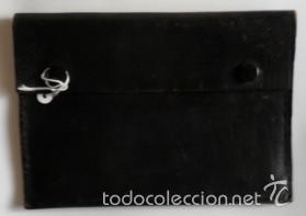 Vintage: Cartera de cuero con corchetes - Foto 1