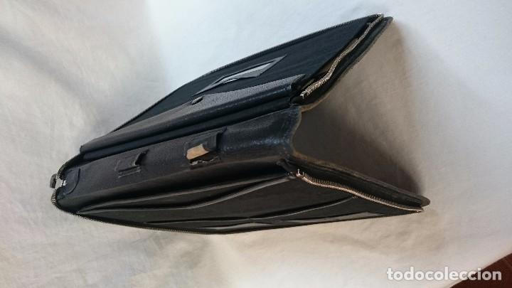 Vintage: ANTIGUA CARTERA DE PIEL CON SECANTE - Foto 4