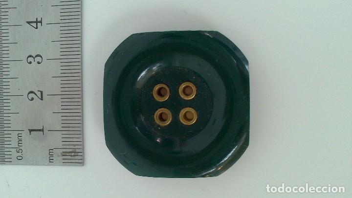 Vintage: gran bot&oacute;n verde, a&ntilde;os 50/60 - Foto 2