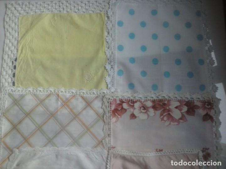 Vintage: LOTE DE 9 PA&Ntilde;UELOS A&Ntilde;OS 40 . - Foto 6