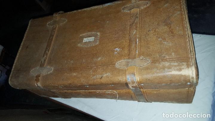 Vintage: MALETA PIEL ANTIGUA - Foto 4