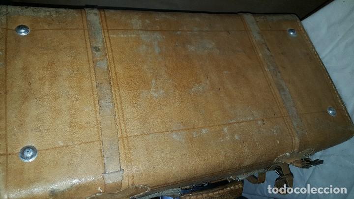 Vintage: MALETA PIEL ANTIGUA - Foto 9