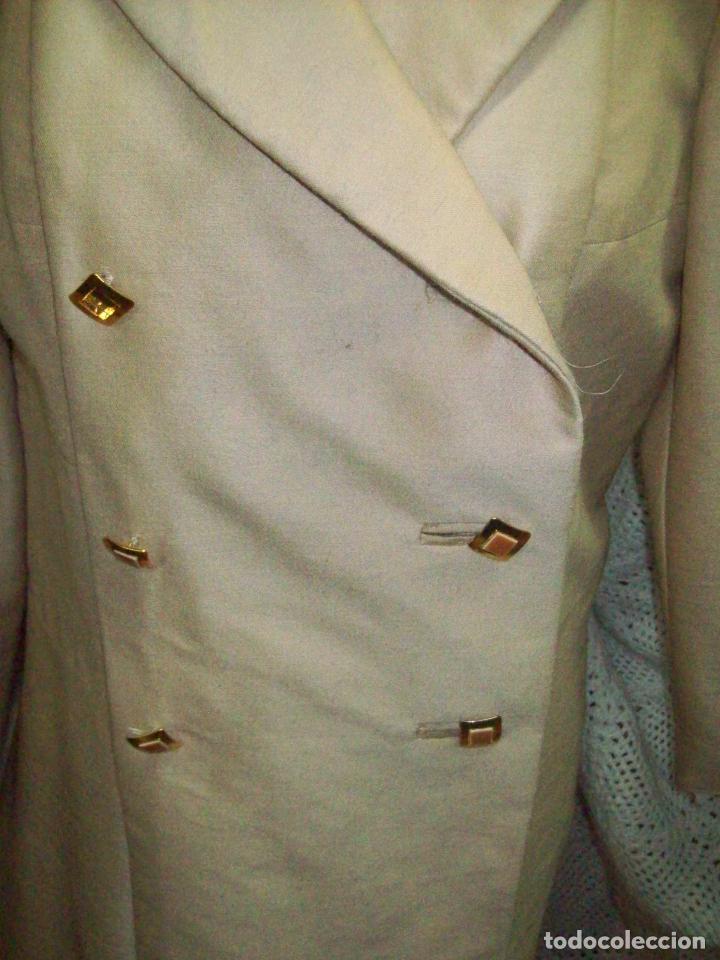 Vintage: ABRIGO A&Ntilde;OS 60 BEIGE DE ALPACA DE SEDA - Foto 3