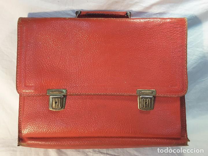 Vintage: Cartera de cuero, a&ntilde;os 60 - Foto 1