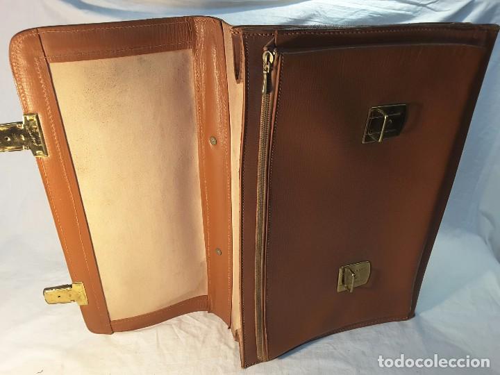 Vintage: Cartera de cuero, a&ntilde;os 50 - Foto 3