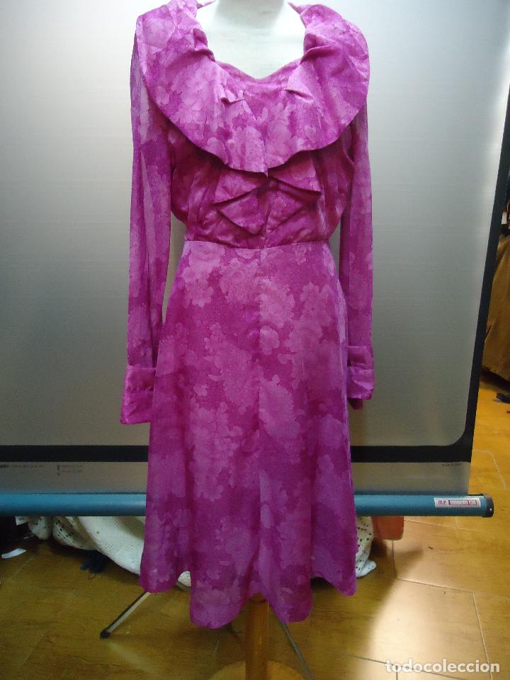 Vintage: VESTIDO ESTAMPADO A&Ntilde;OS 70 - Foto 1