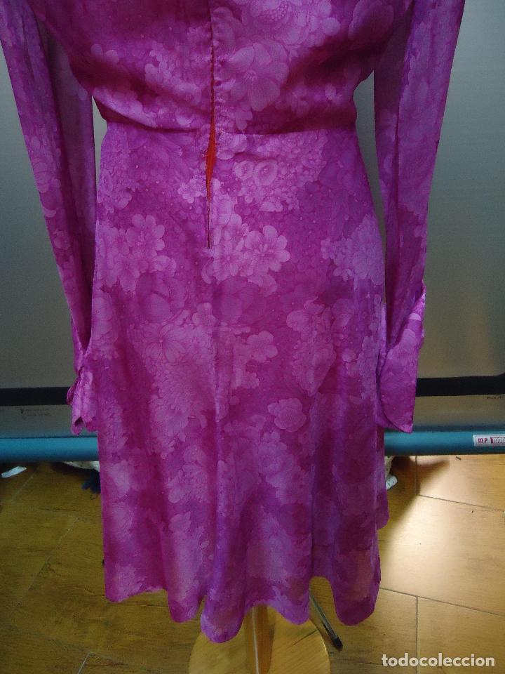 Vintage: VESTIDO ESTAMPADO A&Ntilde;OS 70 - Foto 2