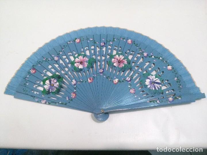 Vintage: abanico pintado a mano - Foto 3