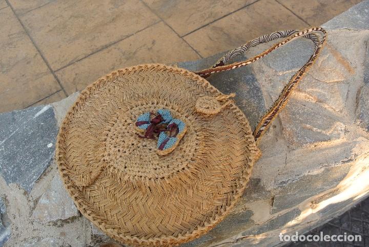 Vintage: BOLSO DE ESPARTO - Foto 1