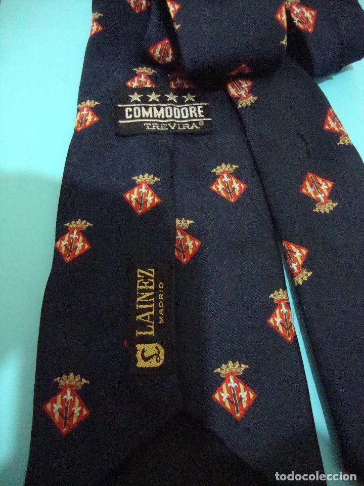 Vintage: CORBATA ESCUDO LERIDA LLEIDA AZUL - Foto 2