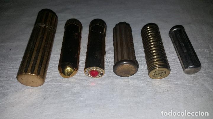 Vintage: LOTE DE 6 ANTIGUOS PINTALABIOS - Foto 21
