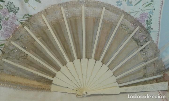 Vintage: Abanico 32 cm folklore espa&ntilde;ol - Foto 6