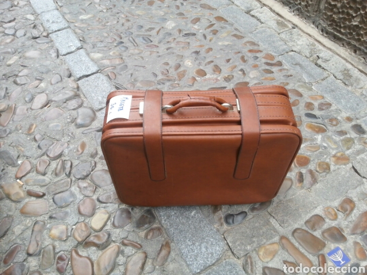 Vintage: Maleta de s&iacute;mil piel - Foto 2