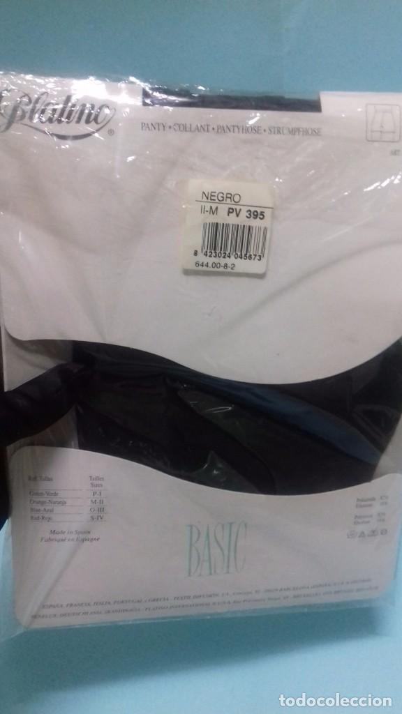 Vintage: Pantys Lycra PLATINO BASIC 15 DEN. Negro. Precio: 395 PTAS. - Foto 2