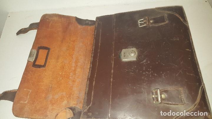 Vintage: MALETIN ANTIGUO CUERO - Foto 3