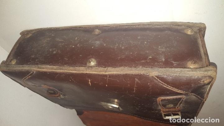 Vintage: MALETIN ANTIGUO CUERO - Foto 4