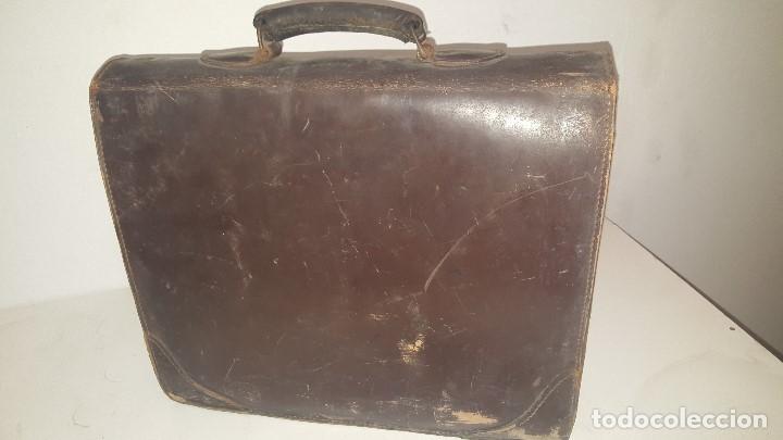 Vintage: MALETIN ANTIGUO CUERO - Foto 8