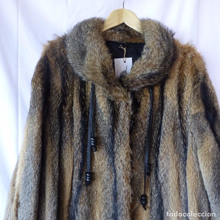 Vintage: Abrigo de piel de lobo. - Foto 9