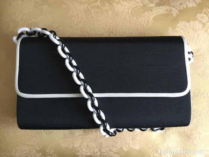 Vintage: BOLSO A&Ntilde;OS 80 NEGRO Y BLANCO - Foto 3