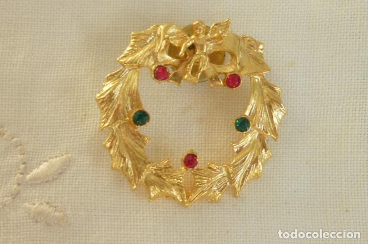 Vintage: Lote de dos pin vintage navide&ntilde;os - Foto 3