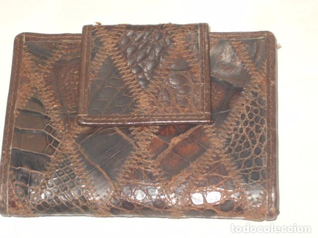 Vintage: CARTERA,MONEDERO ORIGINAL PIEL DE SERPIENTE. - Foto 1