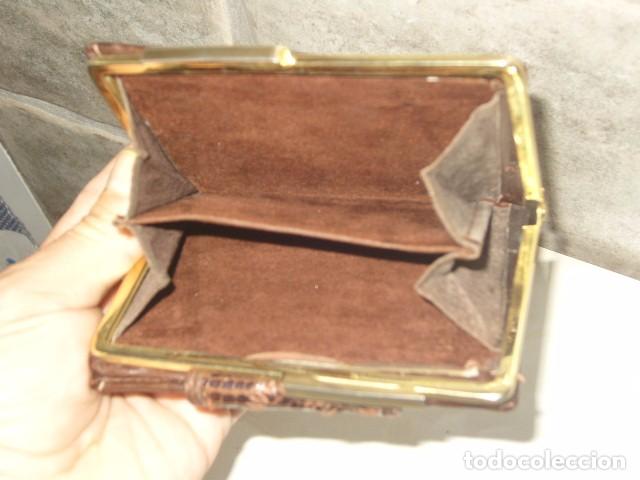 Vintage: CARTERA,MONEDERO ORIGINAL PIEL DE SERPIENTE. - Foto 7