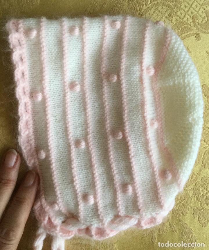 Vintage: GORRO CAPOTA DE BEB&Eacute; A&Ntilde;OS 80 - Foto 2